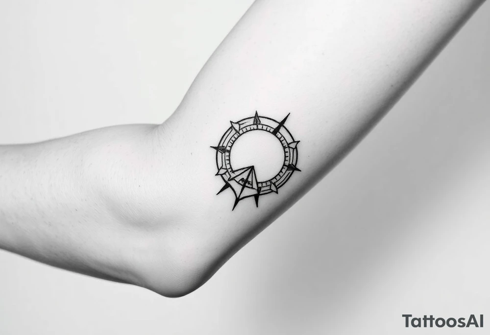 Simple
Right arm band.
Path exploring the universe tattoo idea