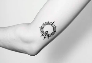 Simple
Right arm band.
Path exploring the universe tattoo idea