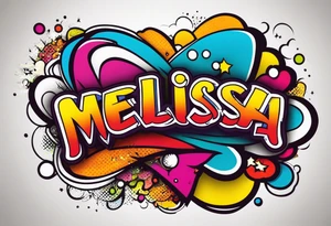 Name melissa tattoo idea