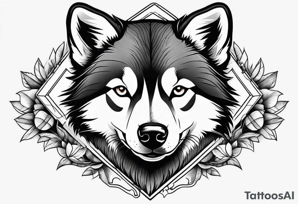 Chain saw husky tattoo idea