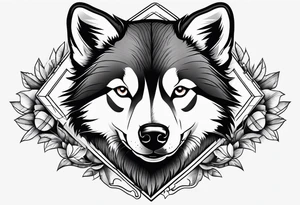 Chain saw husky tattoo idea