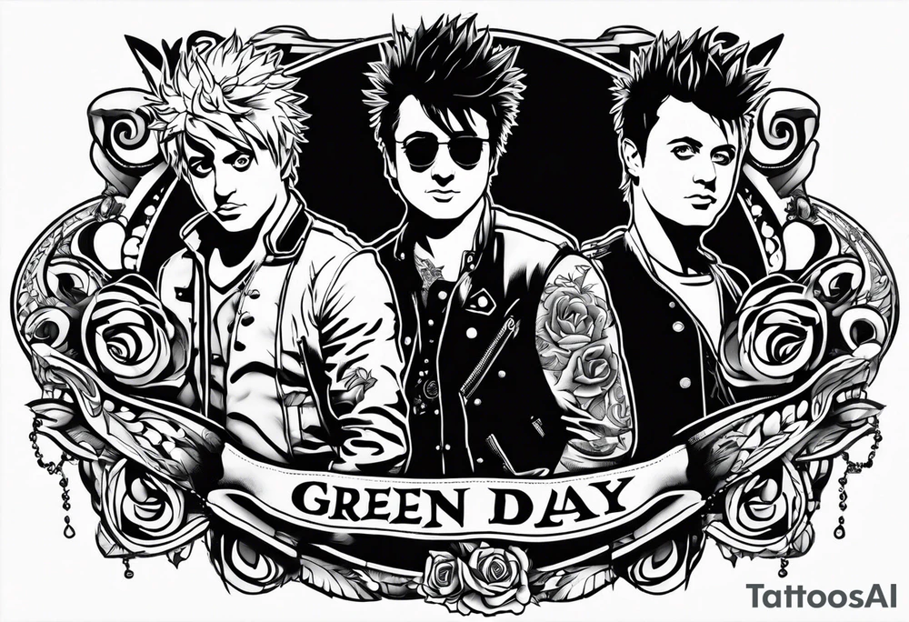 green day band tattoo tattoo idea