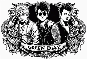 green day band tattoo tattoo idea