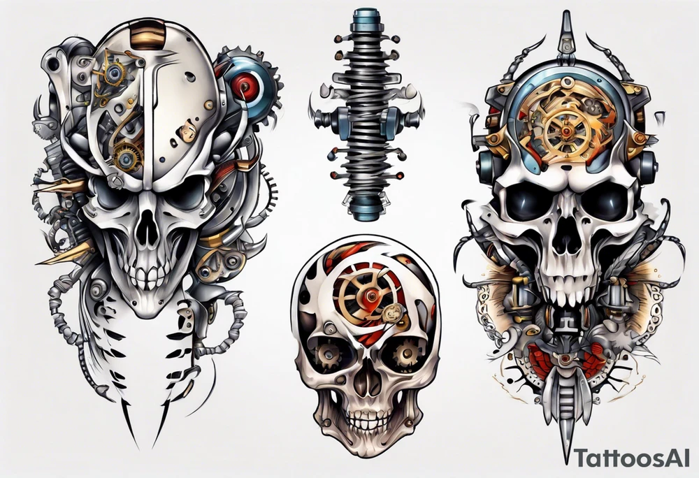 mechanical tattoo idea