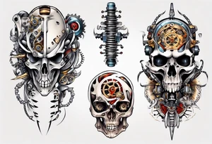 mechanical tattoo idea