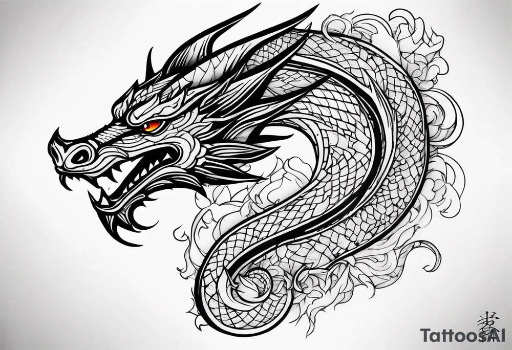 Dragon tattoo idea