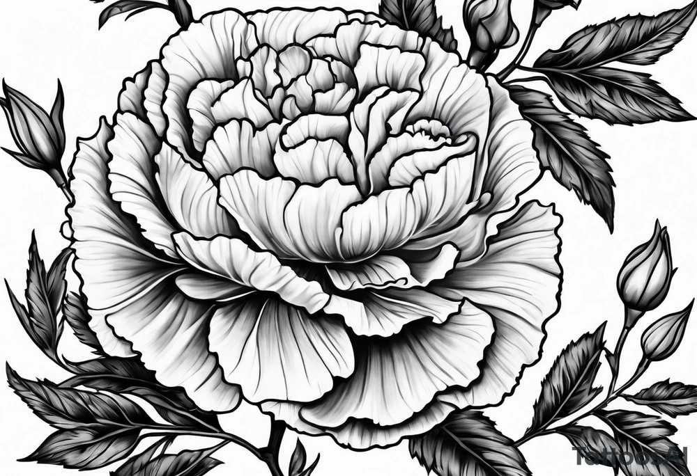 Carnation tattoo idea