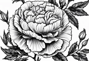 Carnation tattoo idea