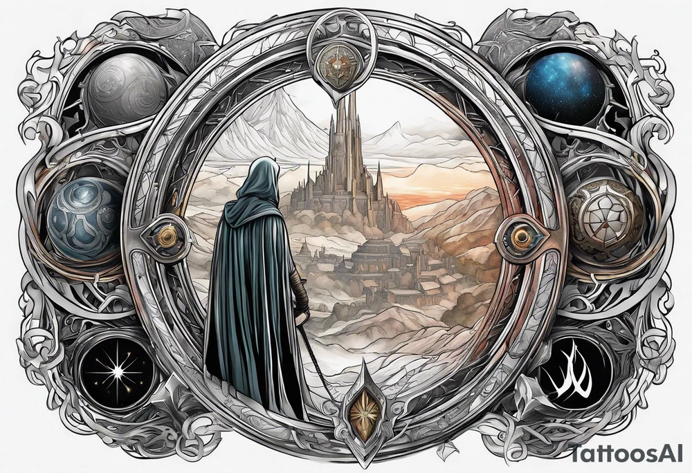 Lord of the rings, star wars, doctor who tattoo idea