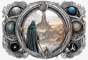 Lord of the rings, star wars, doctor who tattoo idea