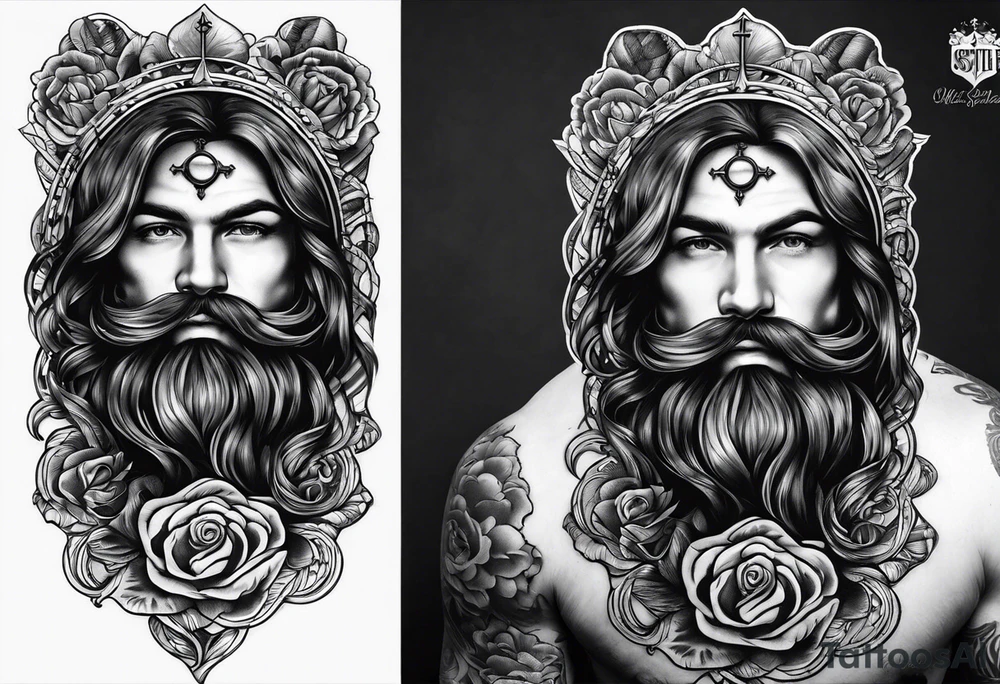 church burning tattoo idea
