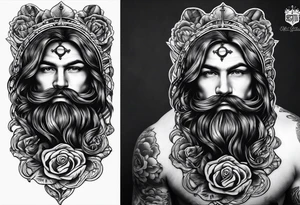 church burning tattoo idea