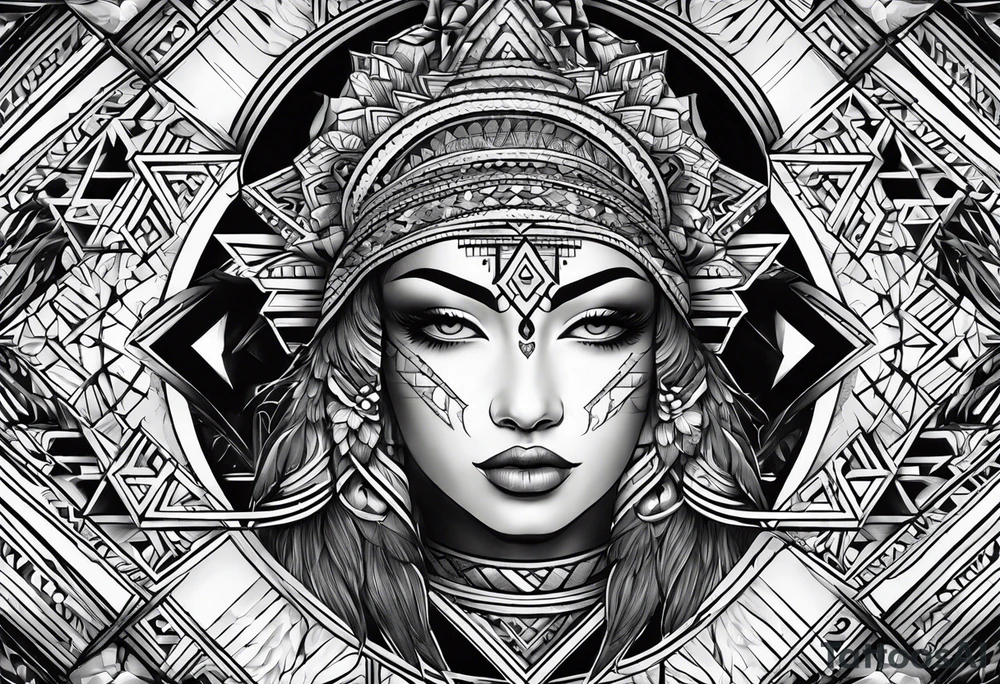 Geometric tattoo idea