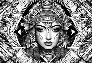 Geometric tattoo idea