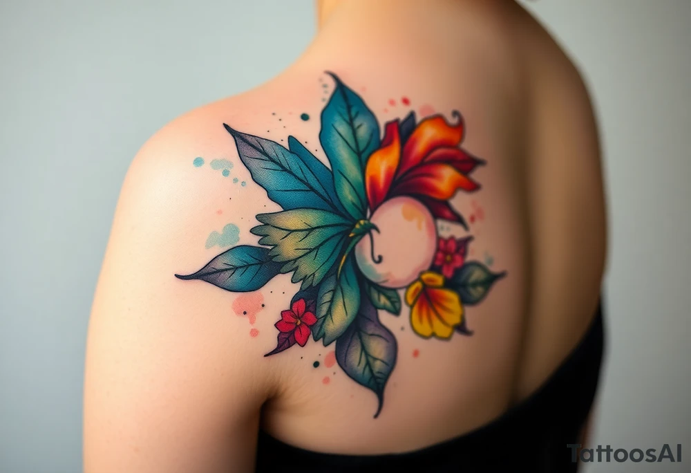uma tatuagem que expresse a filosofia do bem e do mal tattoo idea