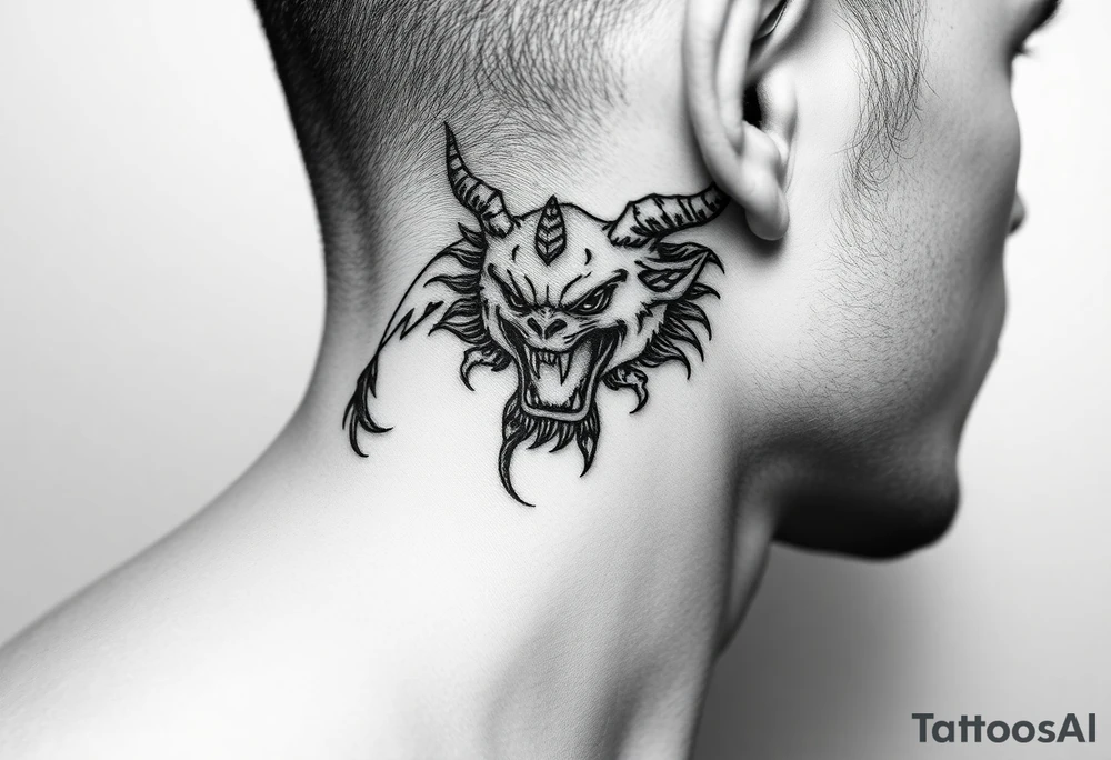 An angry vicious zodiac sign for July 9th tattoo idea