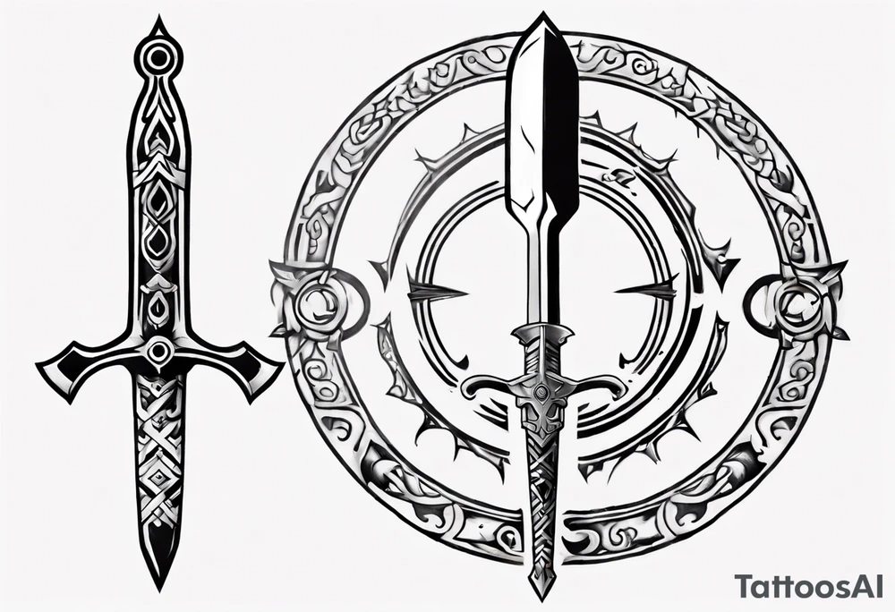 sword with circle around from zelda tattoo idea sword with circle around from zelda tattoo idea