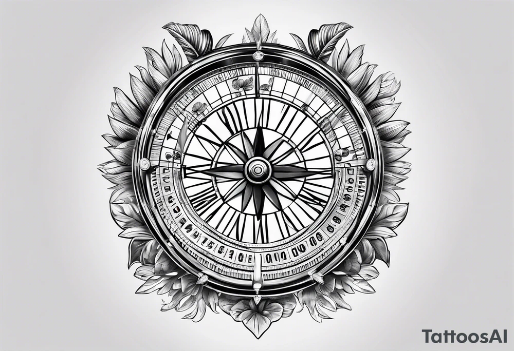 Roulette casino palmier soleil tattoo idea