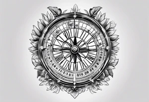Roulette casino palmier soleil tattoo idea