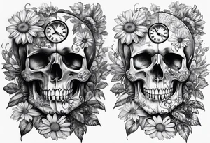 Alexander 
Maverick 
Karsch 
Skulls 
Clocks
Trees 
Daisy tattoo idea