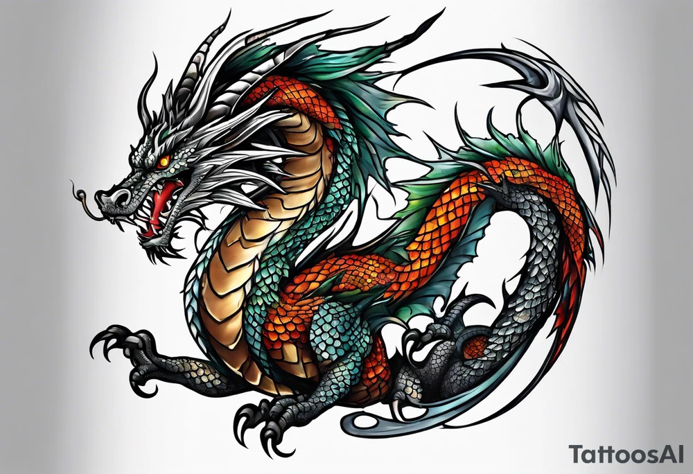 dragon tattoo idea