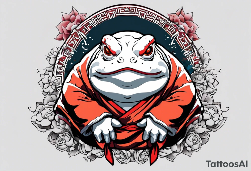 Jiraiya Naruto Gamakichi toad tattoo idea