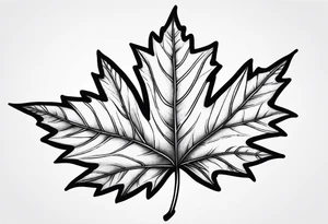 maple leaf tattoo idea