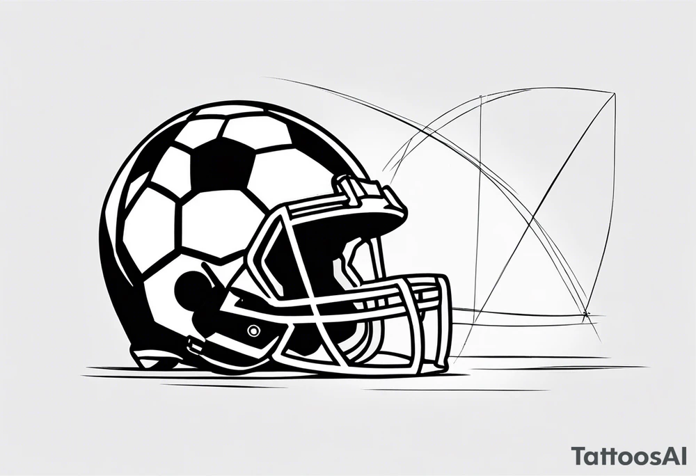 FOOTBALL PLAYING tattoo idea