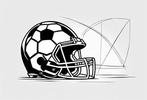 FOOTBALL PLAYING tattoo idea