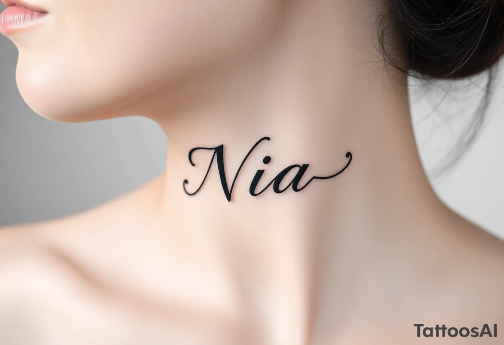 name Nia tattoo idea