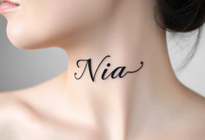 name Nia tattoo idea