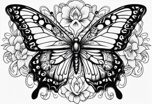 Uma borboleta delicada tattoo idea