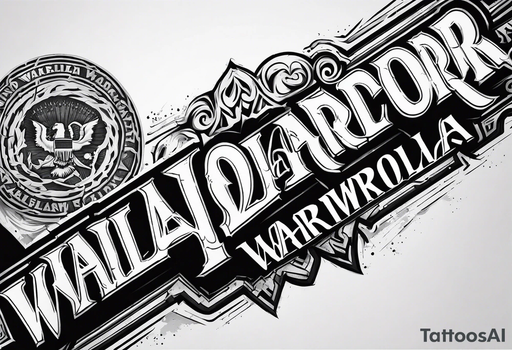 Wounded warrior valhalla tattoo idea