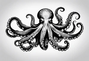realistic octopus tattoo idea
