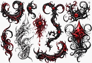 Blood
Tendril
Red
Black
Corruption tattoo idea