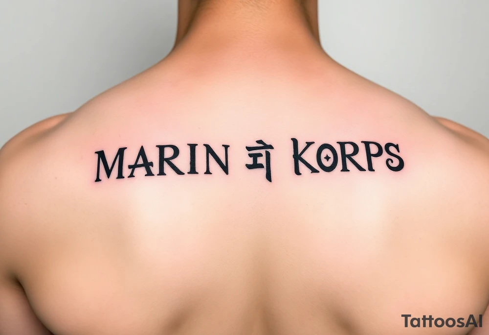 Republic of Korea
Marine Corps
lettering to arm tattoo idea