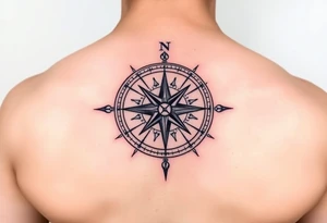 compass tattoo idea
