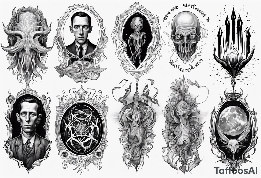 long tattoo for forearm on lovecraft them tattoo idea