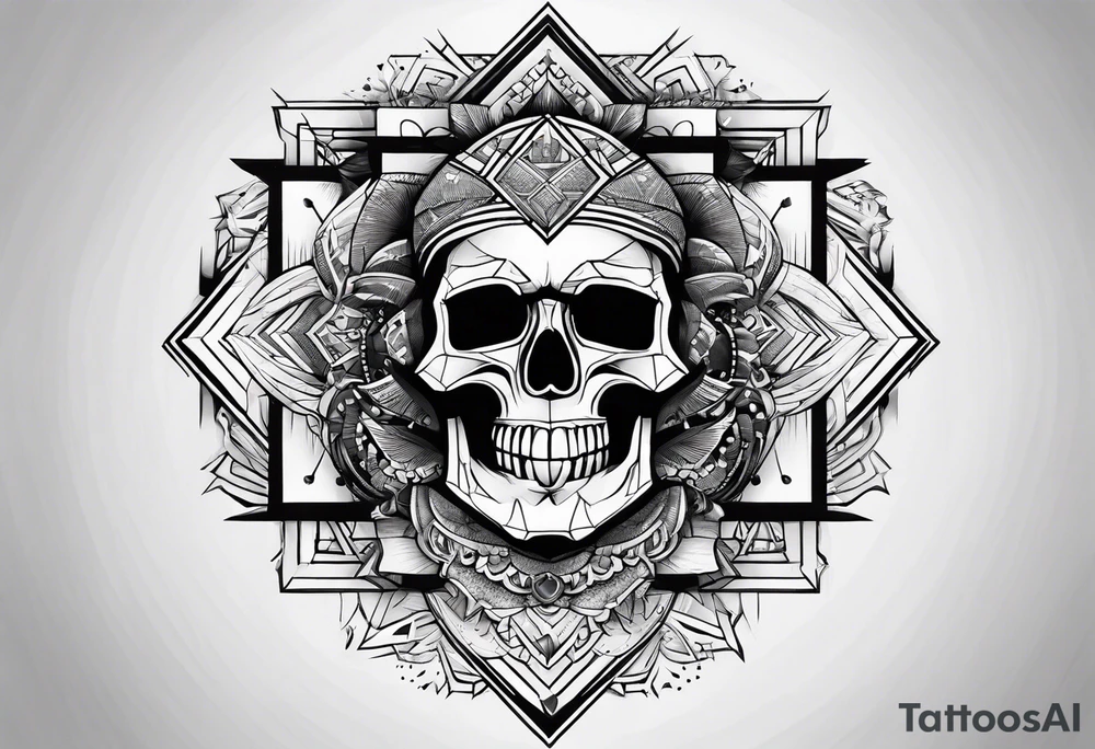 punk Geometric tattoo idea