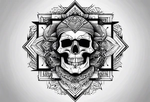 punk Geometric tattoo idea