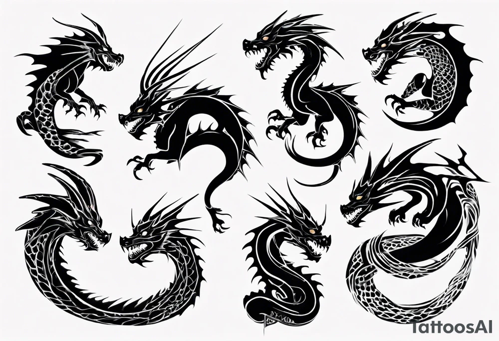 dragon tattoo idea