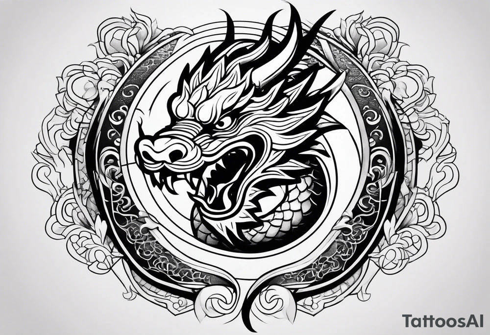 Chinese dragon tattoo idea