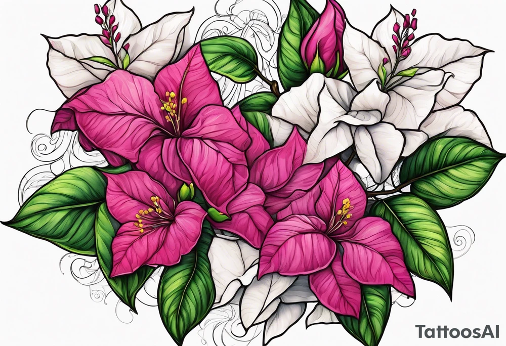 Bougainvillea tattoo idea