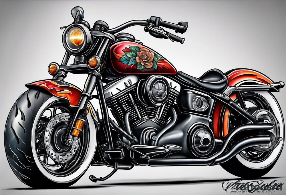 Motorcycle tattoo idea