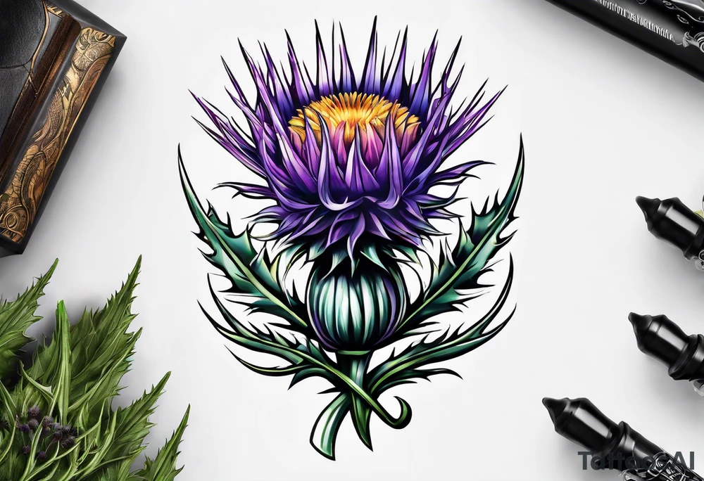 Thistle tattoo idea