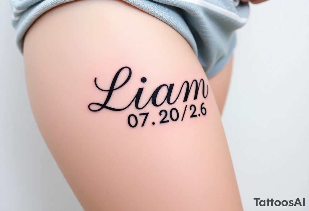 Liam 
07/20/26

Fancier lettering tattoo idea