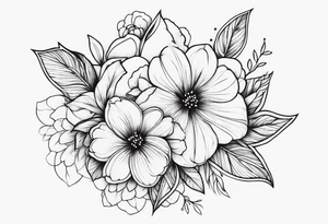 Haiawiian flowers shoulder tattoo tattoo idea