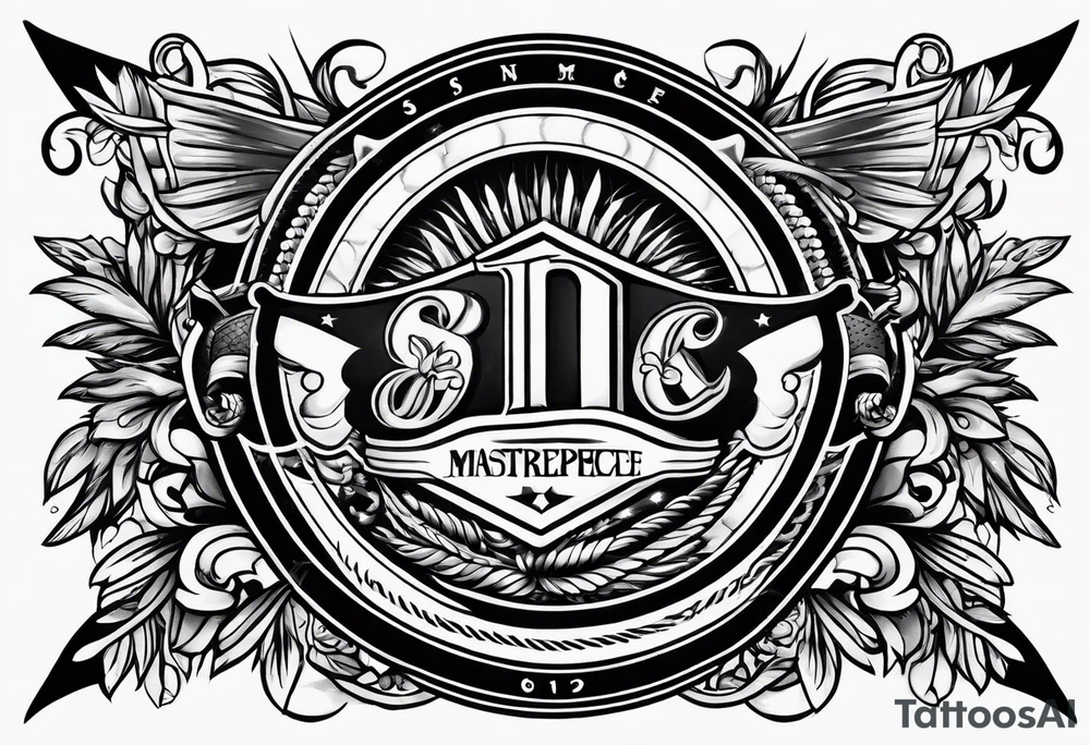 Banner traditional tattoo idea