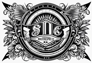 Banner traditional tattoo idea