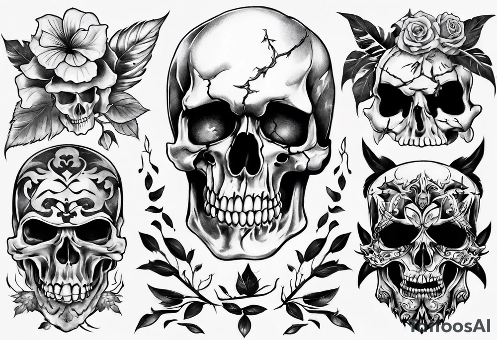random, anything except skull tattoo idea